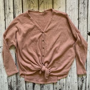 Fluffy, Cozy Tie-Knot Top Size XL